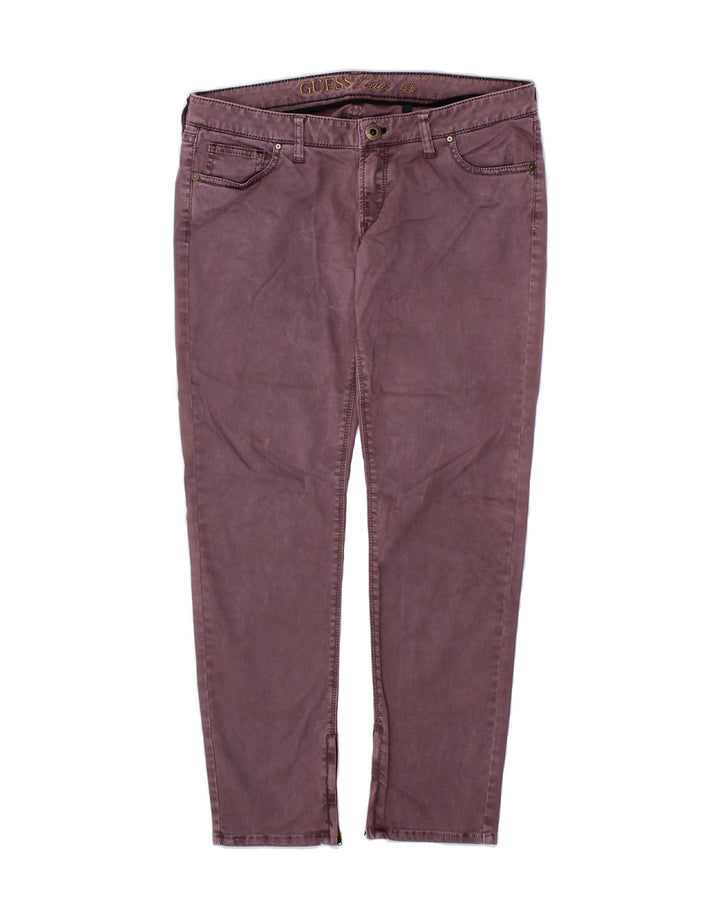 GUESS Womens Beverly Slim Jeans W33 L28 Purple Cotton Vintage Guess and Second-Hand Guess from Messina Hembry 