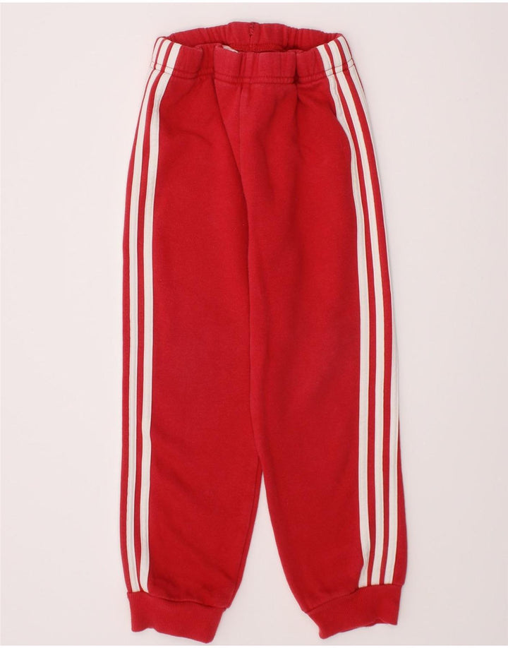 ADIDAS Calças de treino para meninas 3-4 anos algodão vermelho
