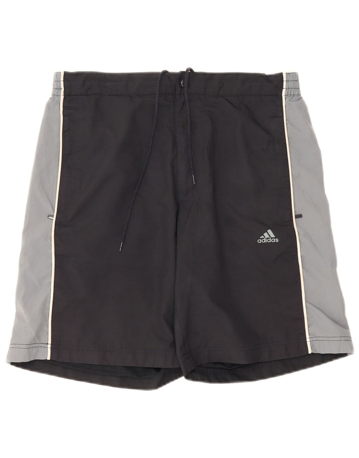 Adidas masculino gráfico regular esporte shorts médio preto colorblock poliéster