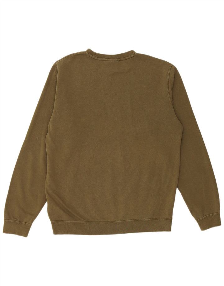 Nike Mens Graphic Moletom Jumper Médio Algodão Cáqui