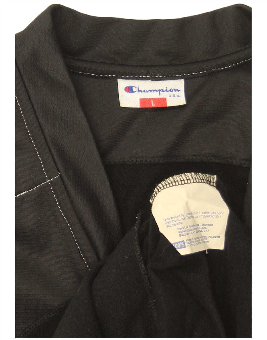 Campeão Mens Gilet UK 40 Grande Poliéster Preto