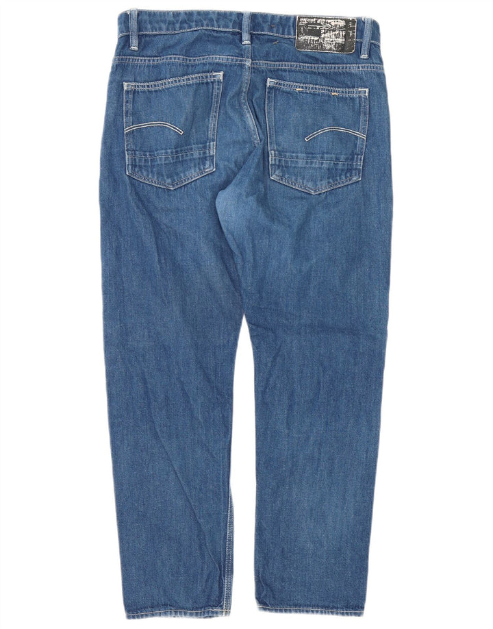 Jeans retos masculinos G-Star W32 L27 algodão azul
