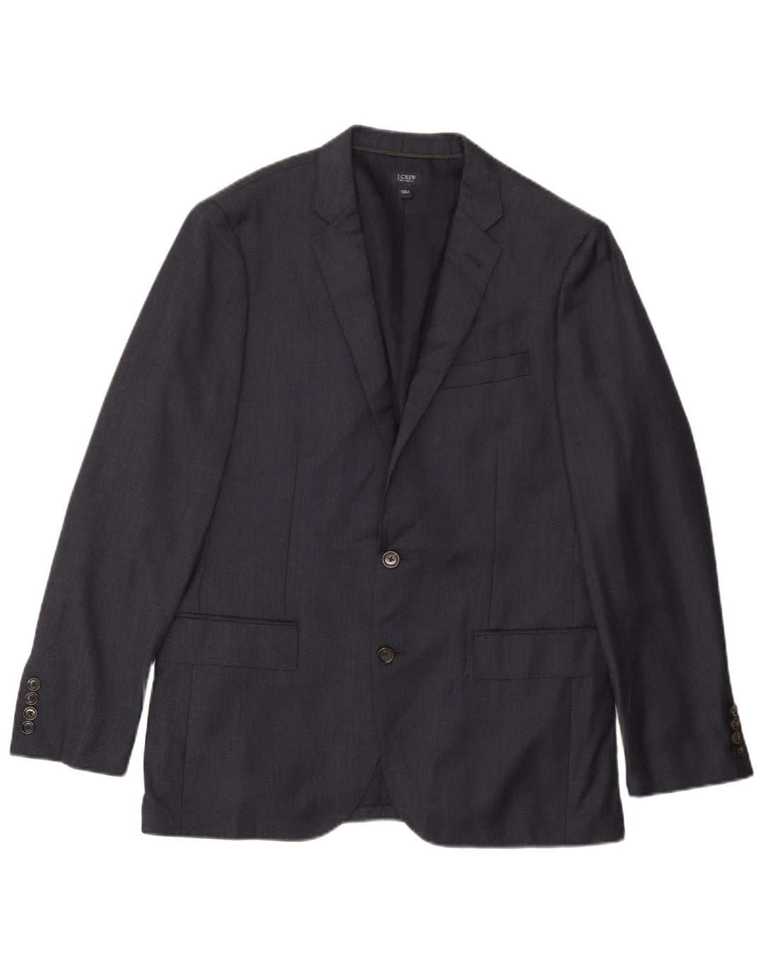 Jaqueta blazer masculina J. CREW Ludlow com 2 botões Reino Unido 40 grande lã azul marinho