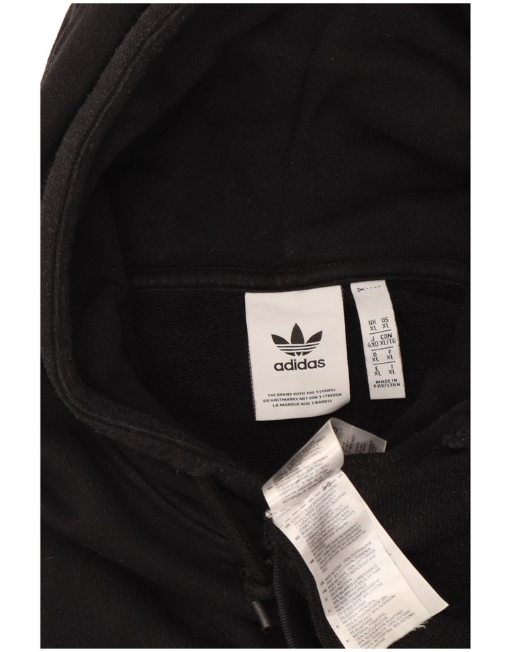 ADIDAS Mens Hoodie Jumper XL Preto Algodão