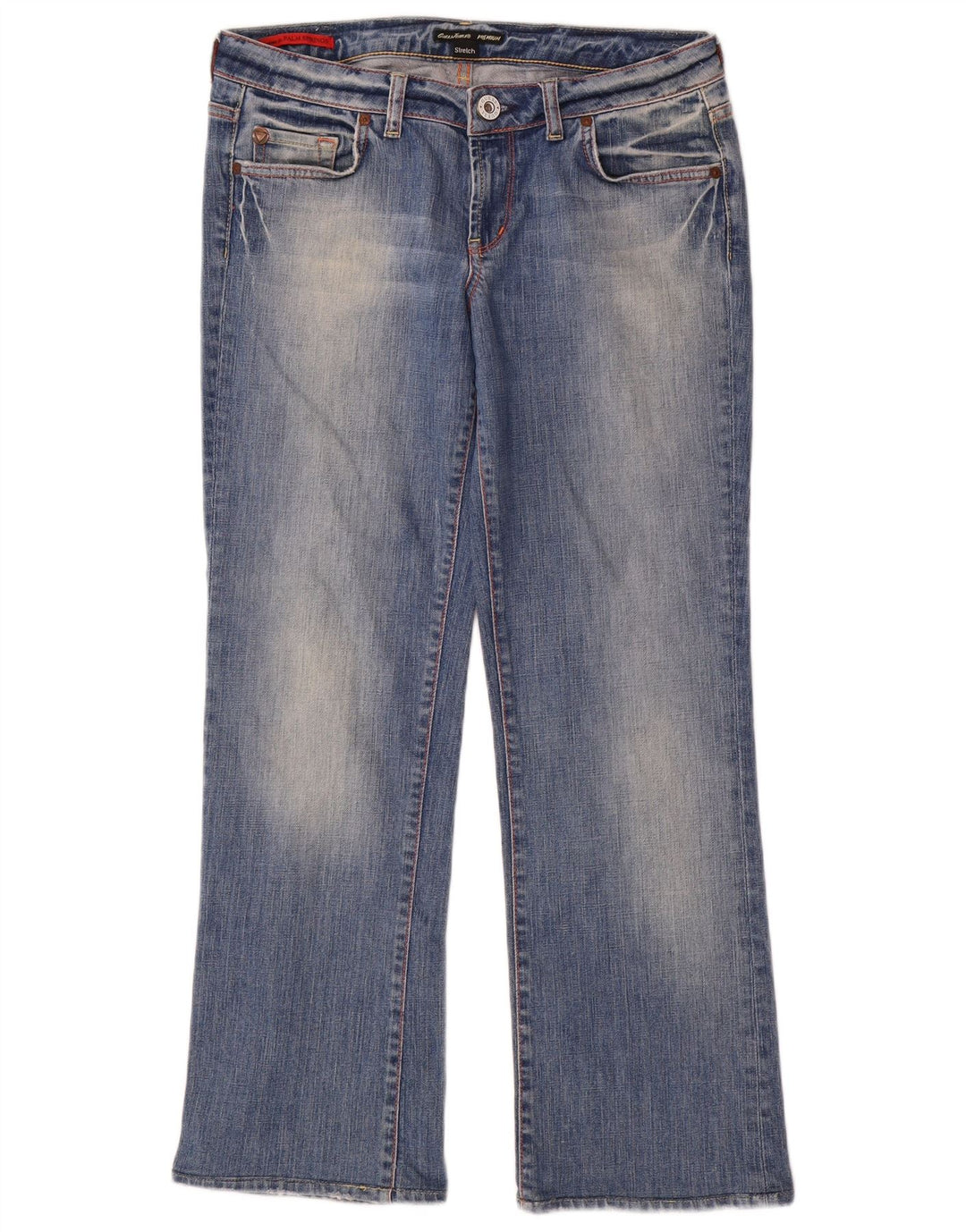 Guess Jeans retos femininos W31 L28 algodão azul