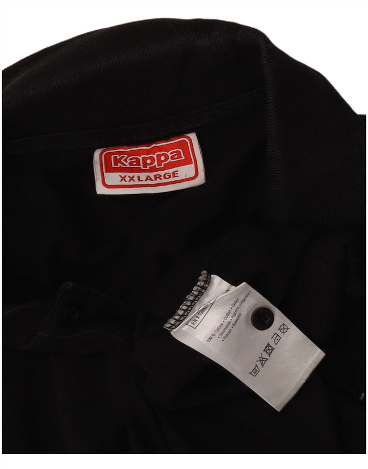 Camisa polo masculina Kappa 2XL algodão preto