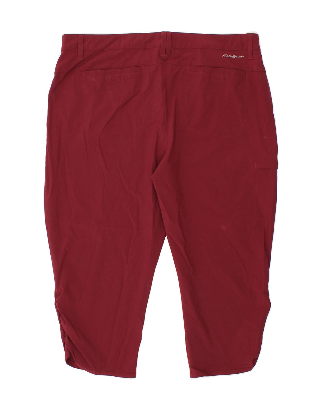 EDDIE BAUER Womens Capri Cargo Trousers US 18 2XL W38 L21 Burgundy Vintage Eddie Bauer and Second-Hand Eddie Bauer from Messina Hembry 
