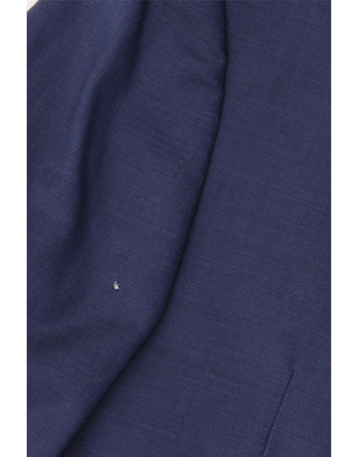 Jaqueta Blazer Masculina Calvin Klein Curta de 2 Botões Reino Unido 38 Lã Azul Marinho Médio