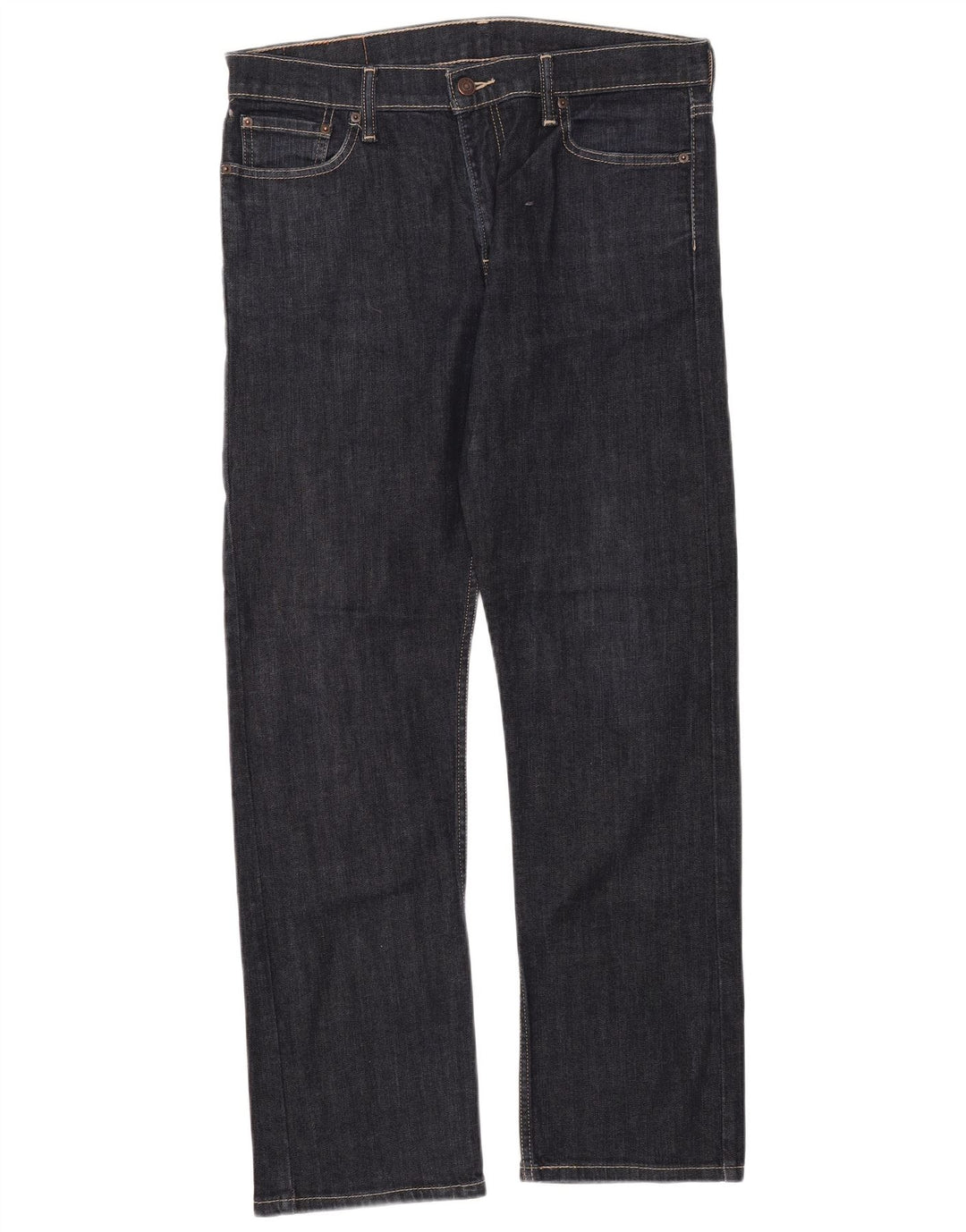 Calça jeans feminina Levi's 504 Straight W33 L32 azul marinho