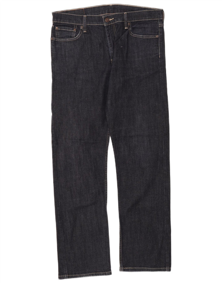 Calça jeans feminina Levi's 504 Straight W33 L32 azul marinho