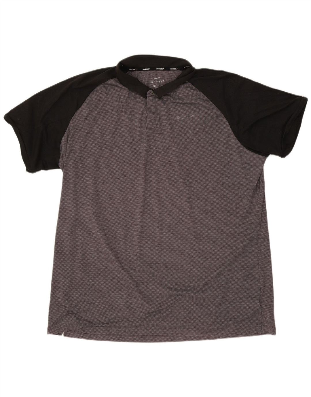 Camisa polo masculina Nike Dri Fit 2XL cinza colorblock poliéster