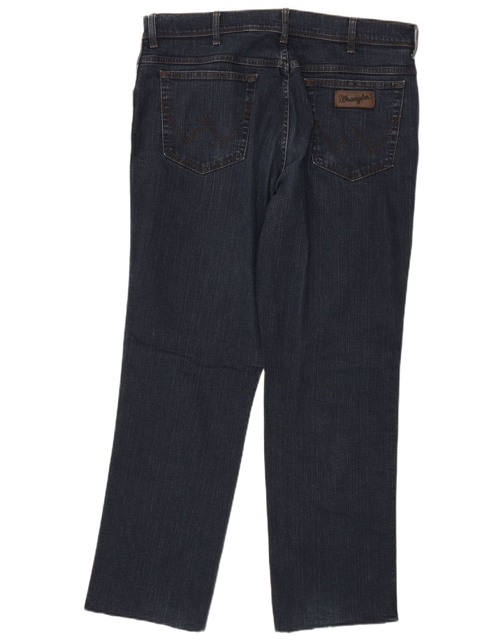 Wrangler Mens Straight Jeans W38 L31 Azul Marinho