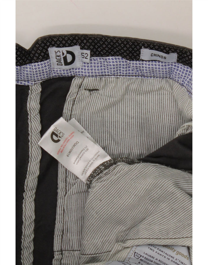 DACK'S Mens Slim Chino Trousers IT 52 XL W38 L32 Grey Cotton Vintage Dack's and Second-Hand Dack's from Messina Hembry 