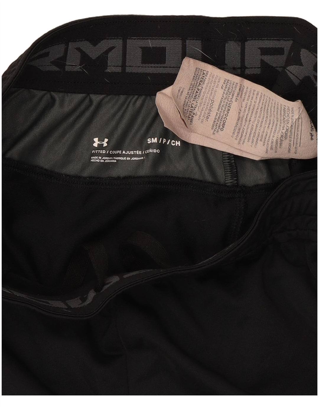 Under Armour Mens Sport Shorts Pequeno Poliéster Camuflado Preto