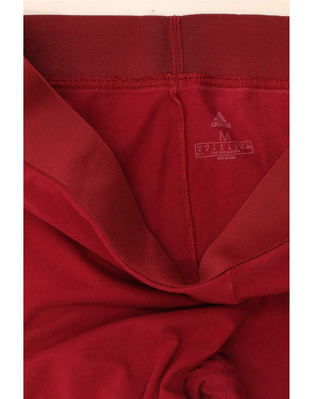 Leggings Adidas Femininas UK 12/14 Médio Algodão Vermelho
