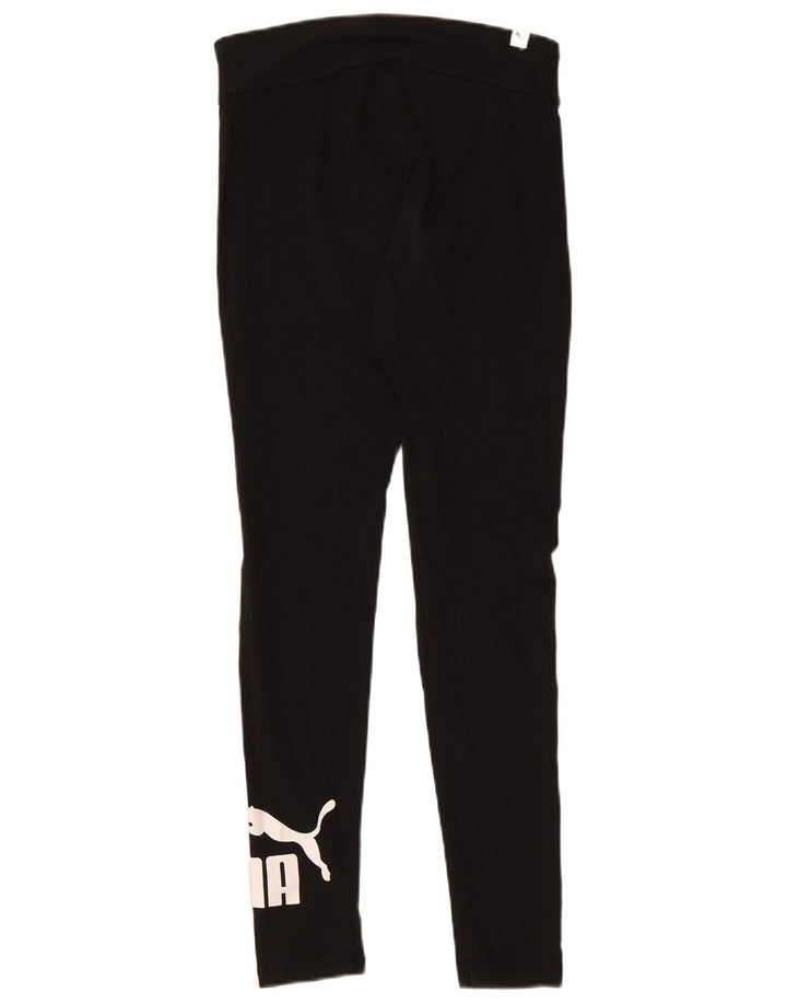 Leggings Puma Feminino UK 12 Médio Algodão Preto