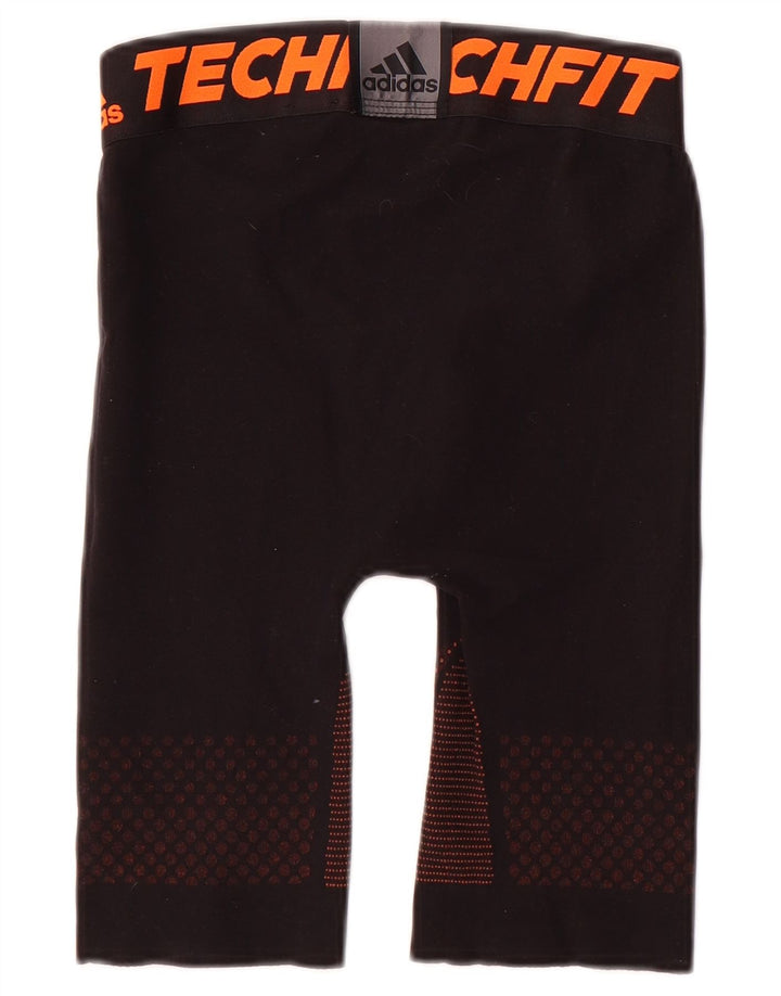 Shorts esportivos gráficos masculinos Adidas médio poliéster manchado preto