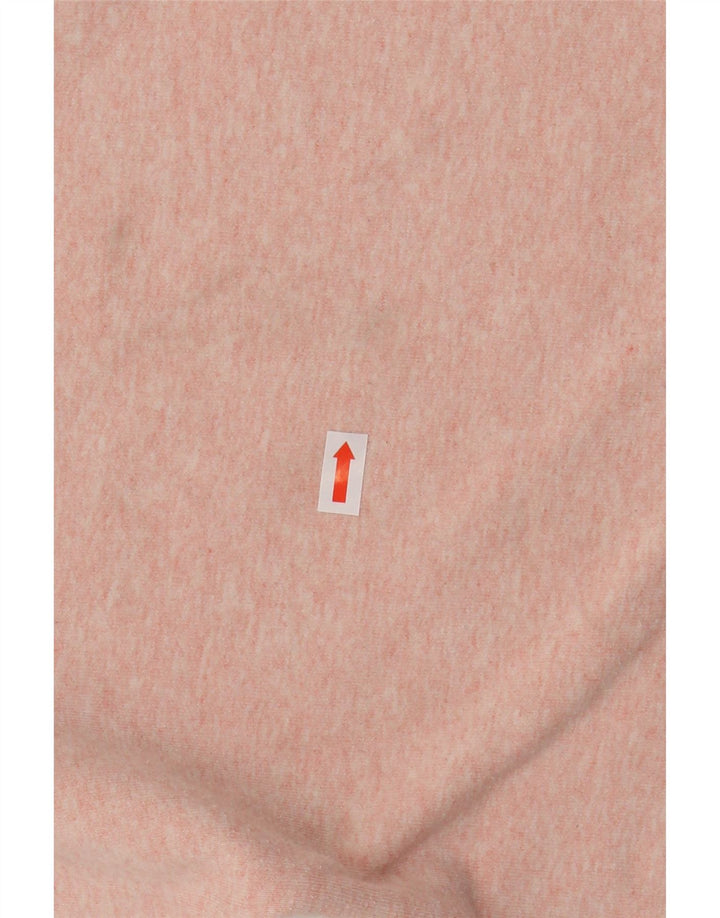 Jumper feminino com capuz grande JACK WILLS Reino Unido 10 pequeno rosa manchado