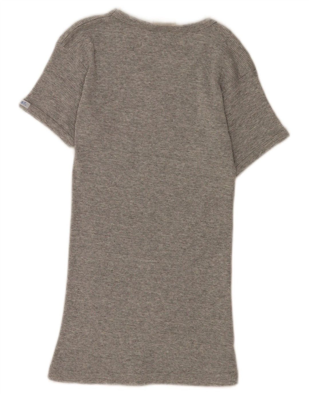 Camiseta feminina Lee UK 8 pequena algodão cinza