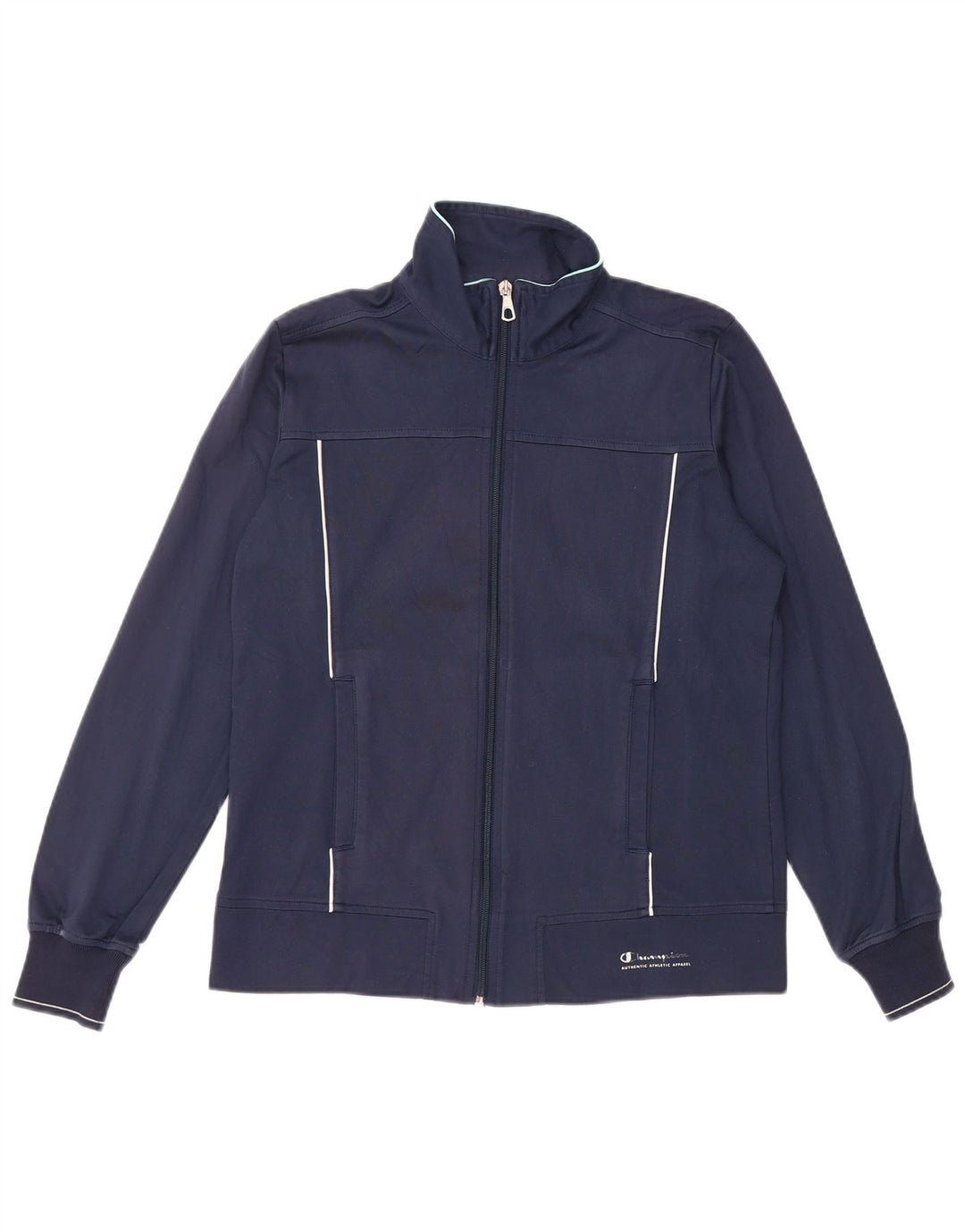 CHAMPION Jaqueta feminina de treino Easy Fit UK 10 pequena azul marinho