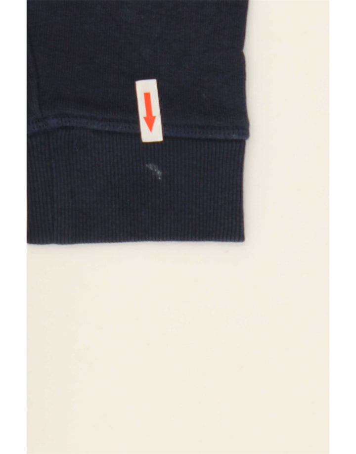 Suéter de moletom oversized feminino Marks & Spencer Reino Unido 10 pequeno azul marinho