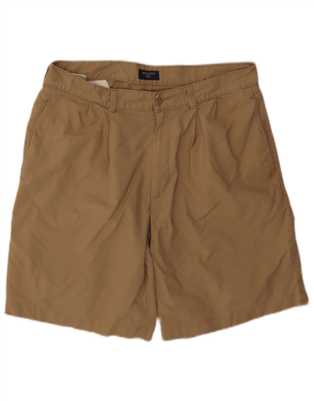 Dockers Mens Pegged Chino Shorts W34 Grande Algodão Marrom