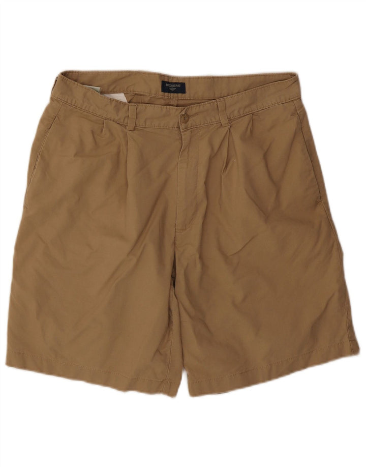 Dockers Mens Pegged Chino Shorts W34 Grande Algodão Marrom