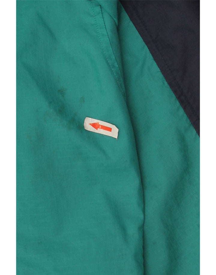 Jaqueta de chuva masculina Puma UK 36 pequena turquesa Colourblock Nylon