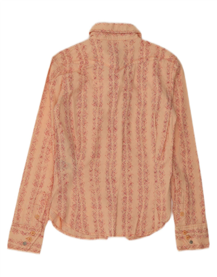 LEVI'S Womens Shirt UK 6 XS Pink Floral Cotton Vintage Levi's and Second-Hand Levi's from Messina Hembry 