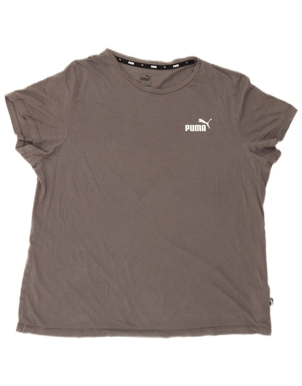Puma Camiseta Feminina Top UK 18 XL Cinza Algodão