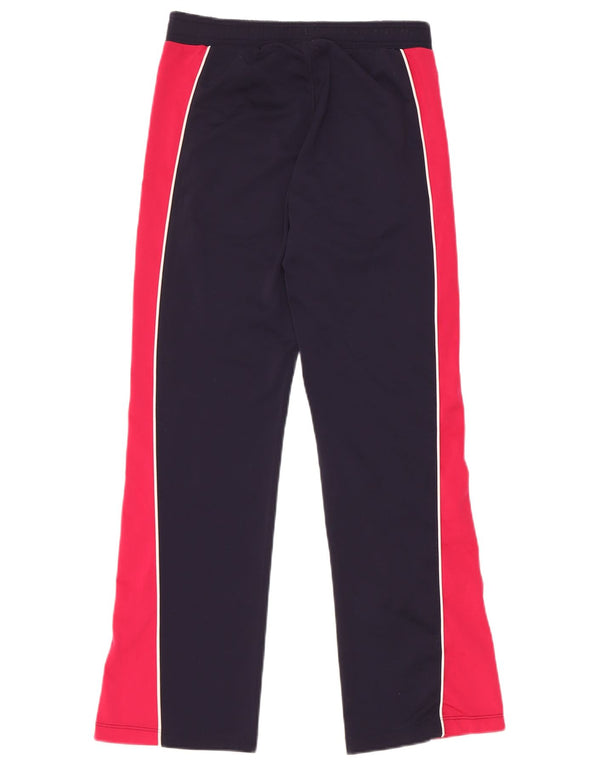 Calça de treino feminina Puma com perna larga 11-12 anos azul marinho colorblock
