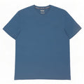 Camiseta masculina Fat Face Top 2XL algodão azul