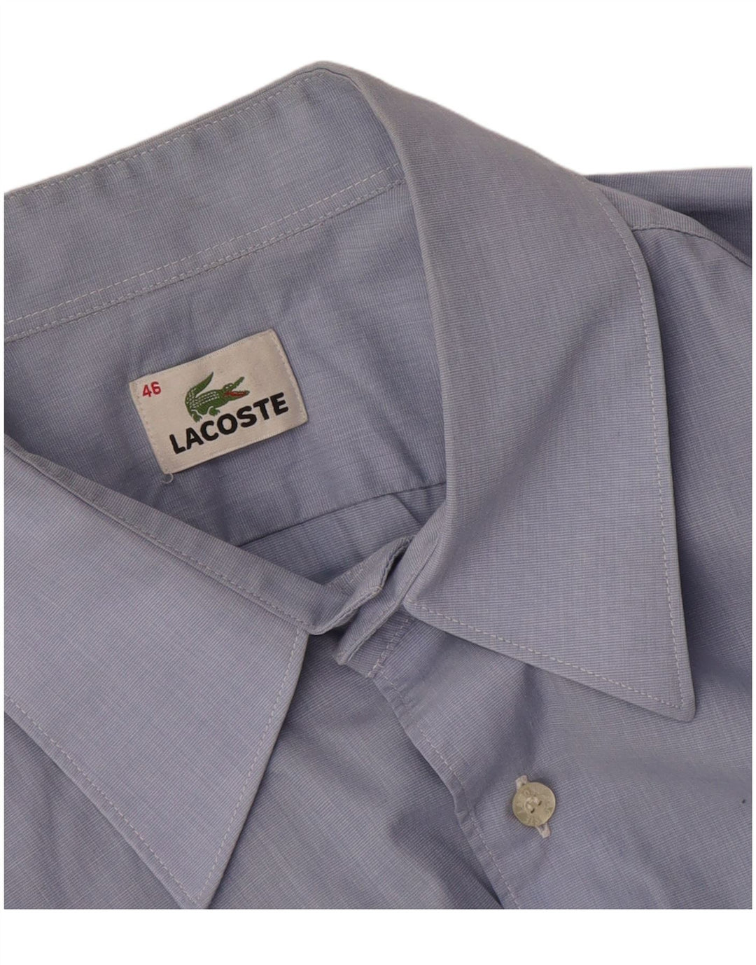 Camisa masculina Lacoste tamanho 46 2XL azul