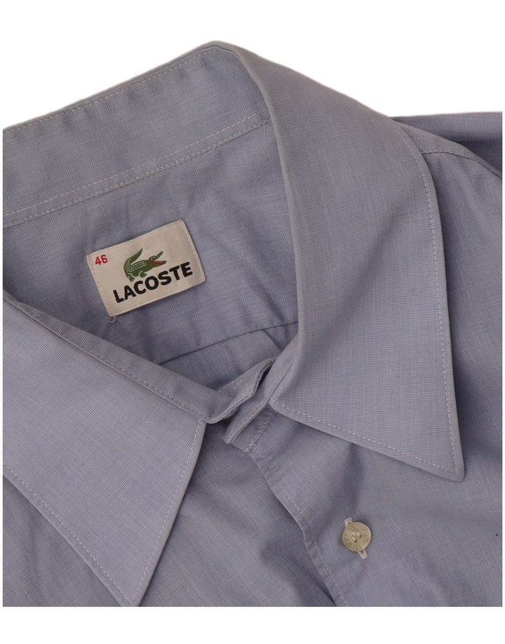 Camisa masculina Lacoste tamanho 46 2XL azul