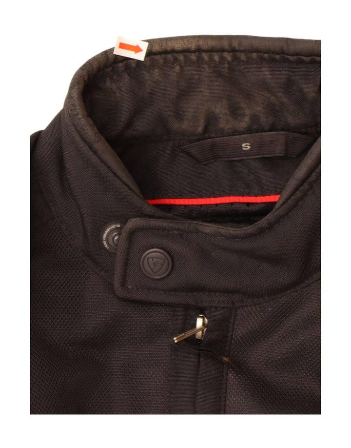 REVIT Mens Graphic Racer Jacket UK 36 Pequeno Poliéster Preto