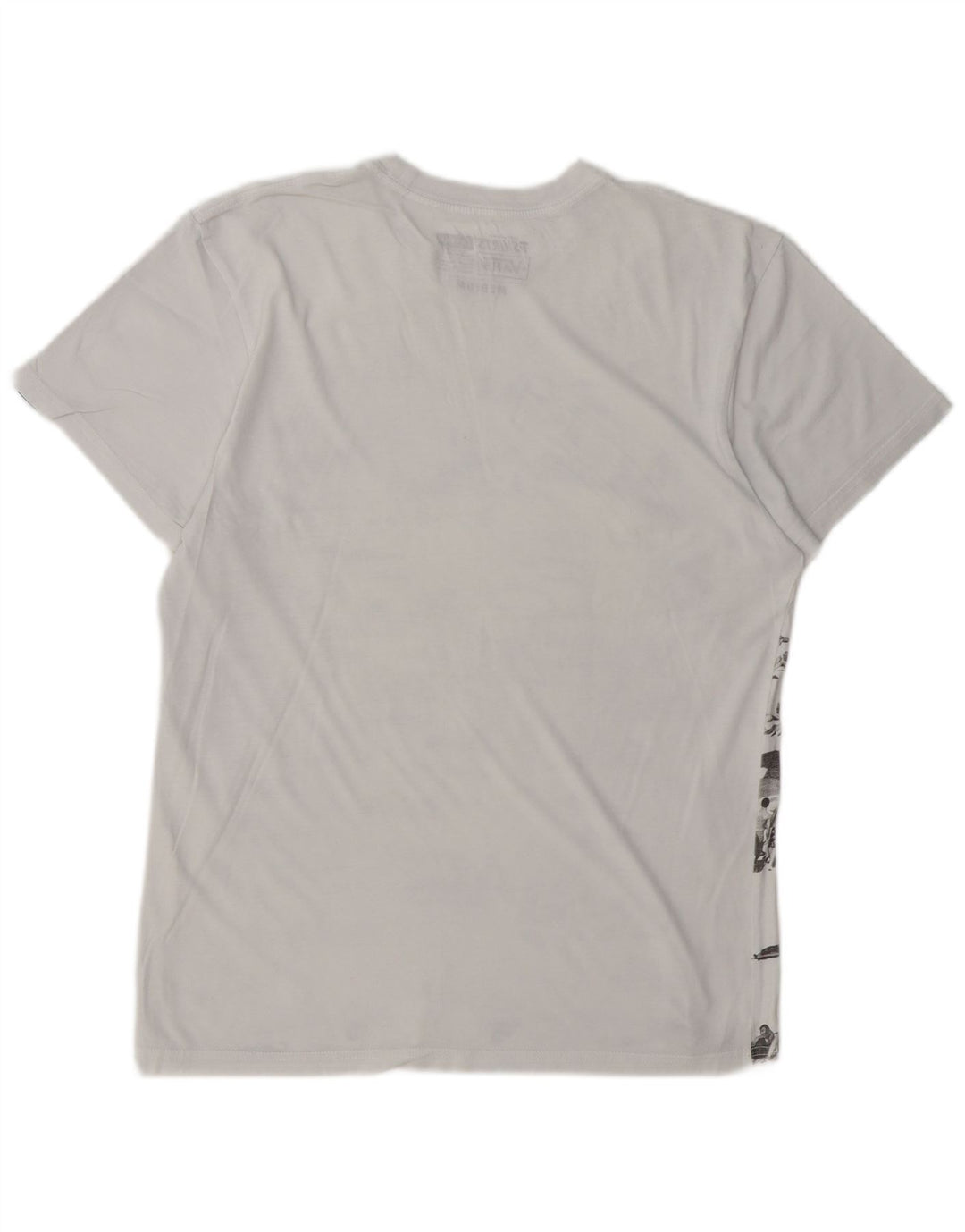 Camiseta masculina Vans Custom Fit Graphic Top Médio Algodão Branco