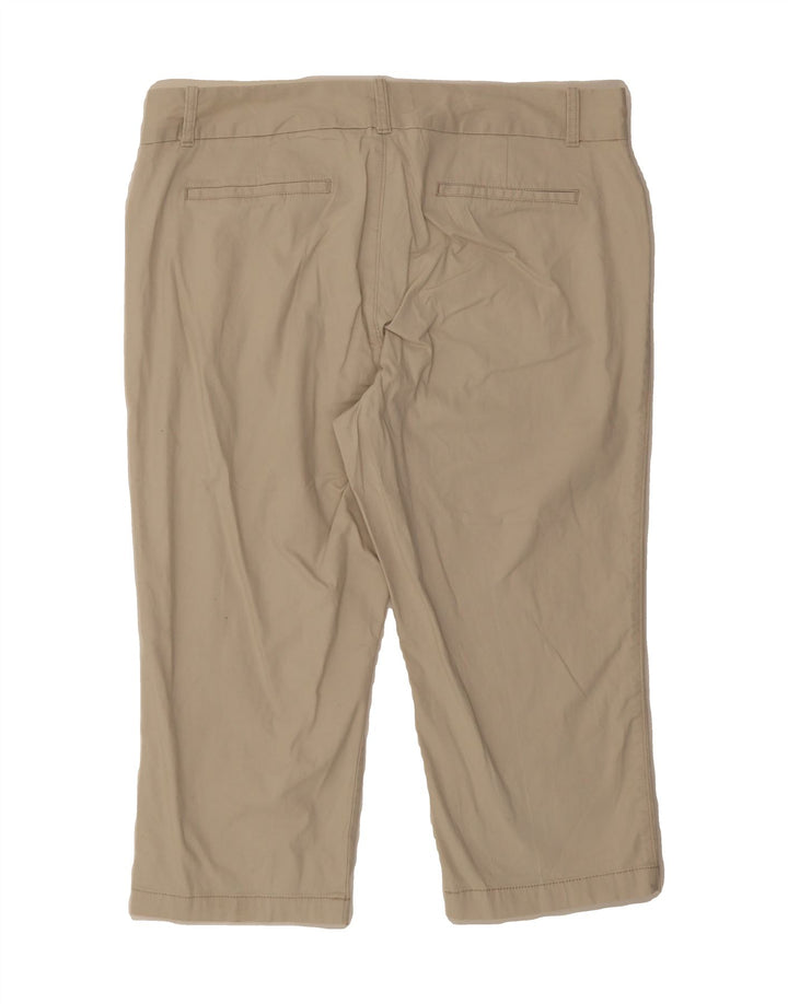 DOCKERS Womens Straight Capri Trousers US 16 2XL W38 L21 Beige Cotton Vintage Dockers and Second-Hand Dockers from Messina Hembry 