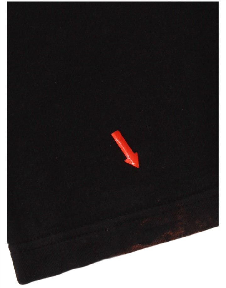 Calça de treino masculina Kappa de algodão preto médio
