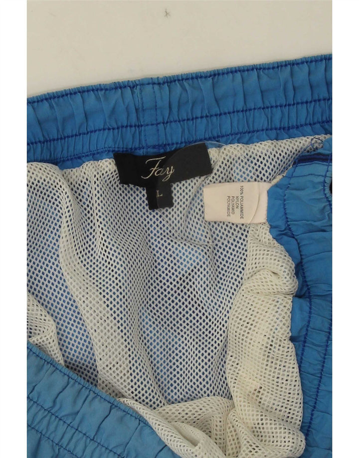 Fay Shorts de natação masculino grande poliamida azul