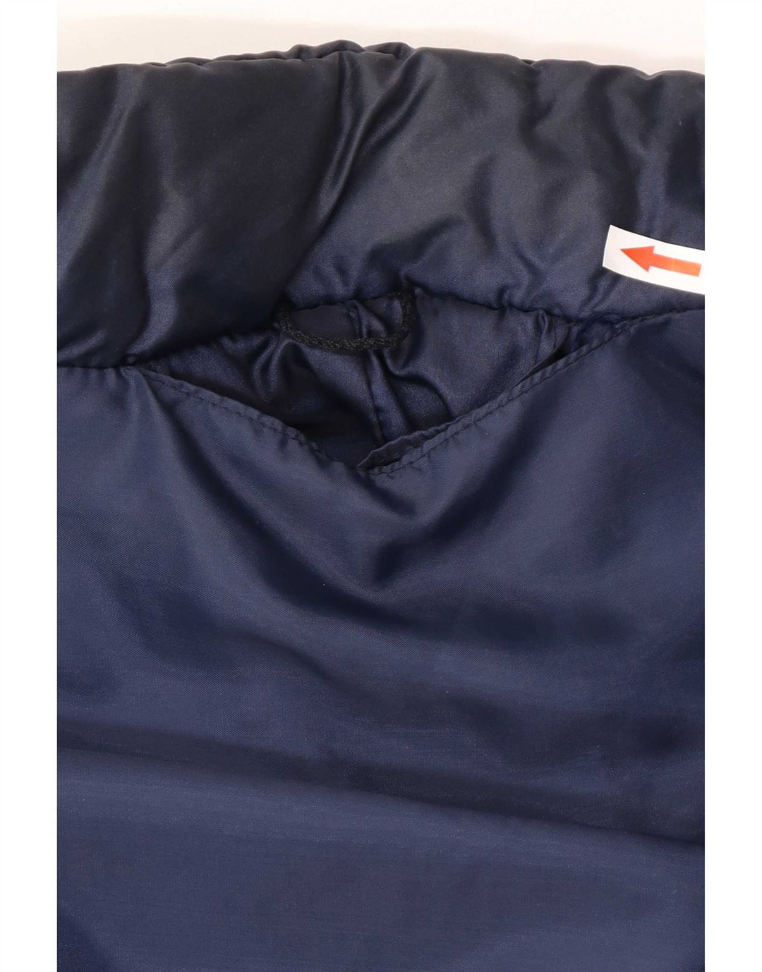 Jaqueta acolchoada masculina vintage UK 38 bloco colorido azul médio