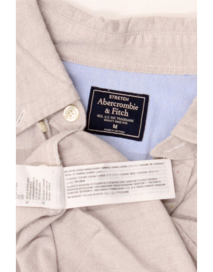 Camisa masculina Abercrombie & Fitch Algodão cinza médio