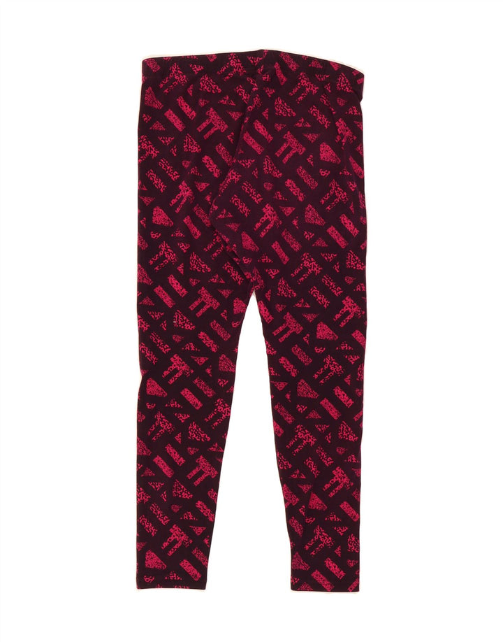 NIKE Womens Leggings UK 14 Large Purple Geometric Cotton Vintage Nike and Second-Hand Nike from Messina Hembry 