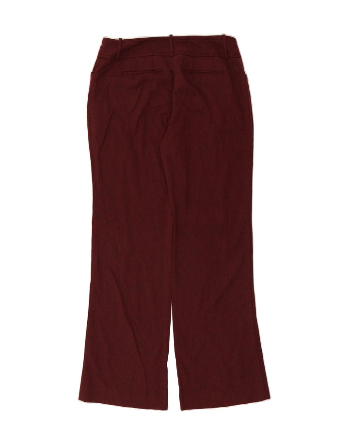 MOSSIMO Womens Straight Casual Trousers US 10 Large W32 L32 Burgundy Vintage Mossimo and Second-Hand Mossimo from Messina Hembry 
