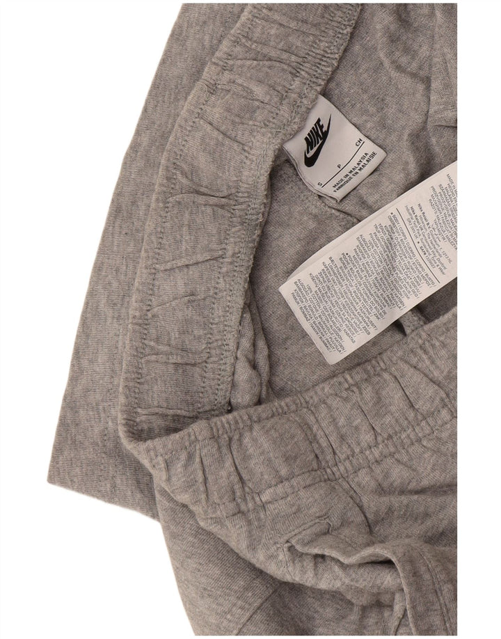 Shorts esportivos masculinos Nike pequenos algodão manchado cinza