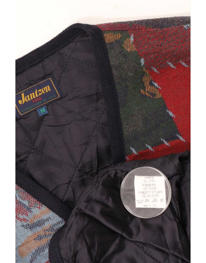 Jantzen Mens Winter Gilet UK 38 Médio Multicolorido Patchwork Novidade