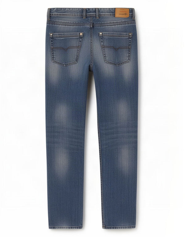 Diesel Masculino Krayver Regular Carrot Slim Jeans W33 L34 Azul Algodão