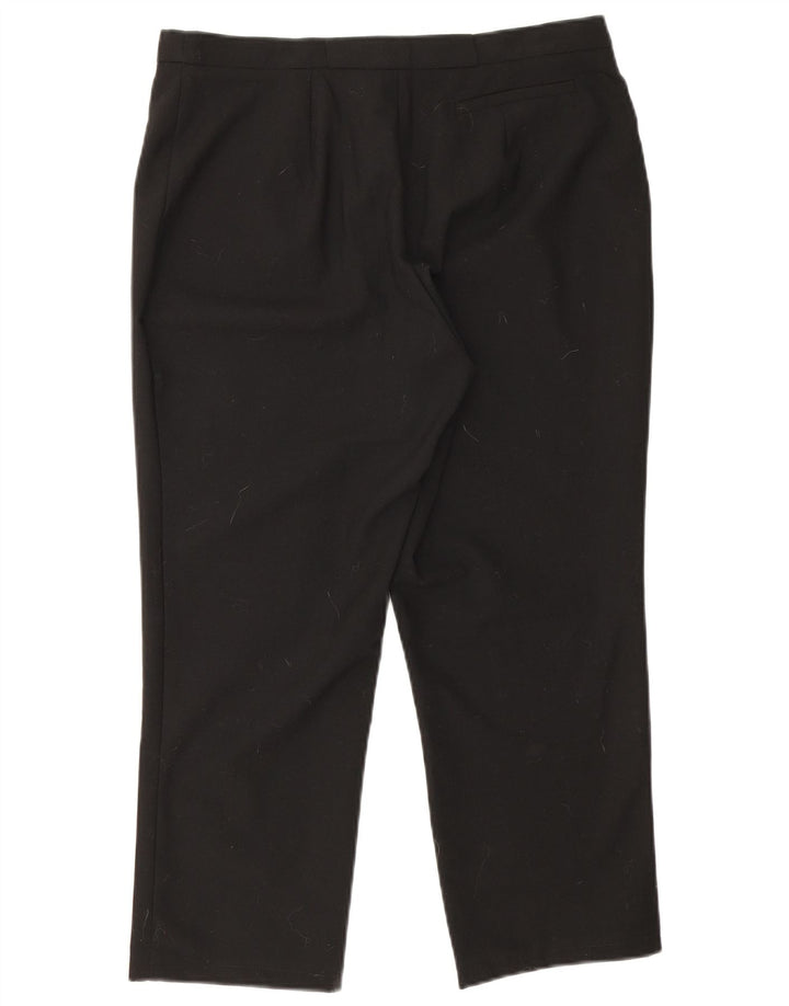 Calça feminina reta cortada Marella W32 L23 preta