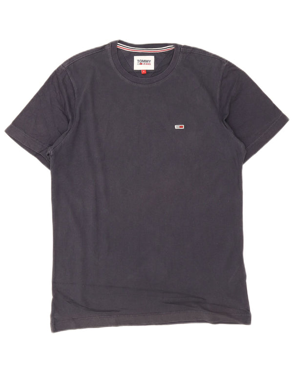 Camiseta masculina Tommy Hilfiger top pequeno algodão azul marinho