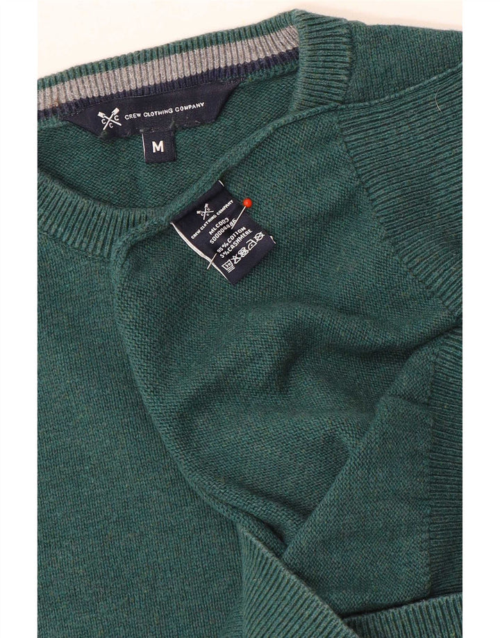 Suéter masculino com gola alta e algodão verde médio