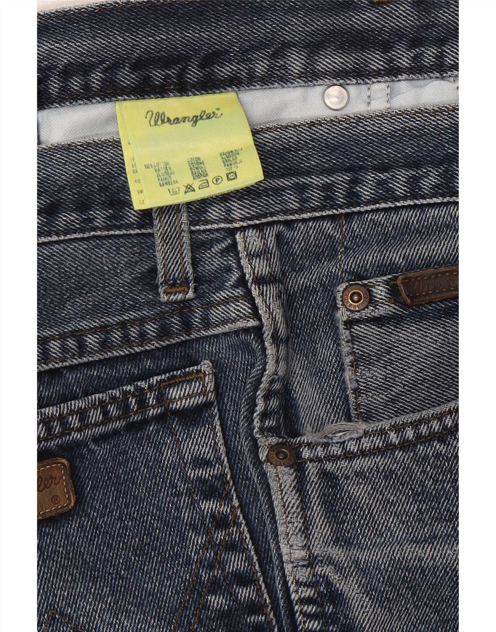 Wrangler Masculino Texas Straight Jeans W35 L30 Azul Algodão
